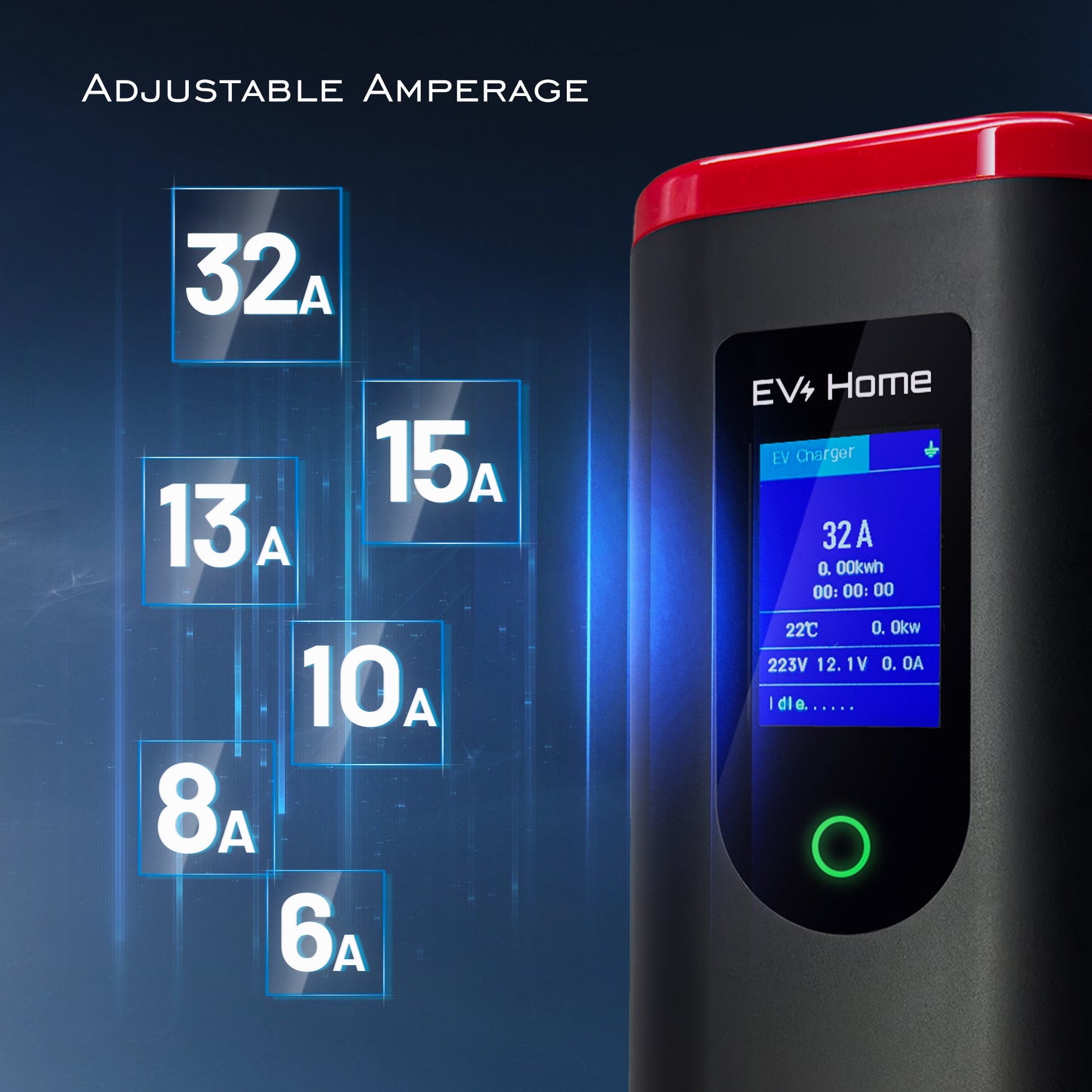 [22kW] EZ Charge Max | Type 2 Portable EV Charger | 6A-32A Adjustable | AU Plug