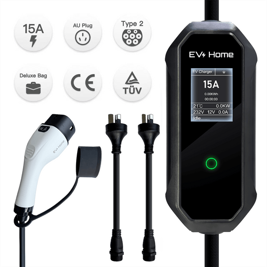 [3.5kW] FlexPro | Type 2 Portable EV Charger | 15/10A Interchangeable AU Plug