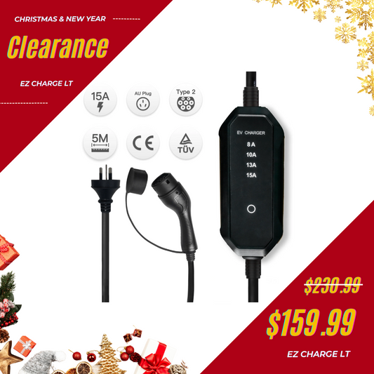 [3.5kW] [Clearance] EZ Charge LT | Type 2 Portable EV Charger | 8A-15A Adjustable