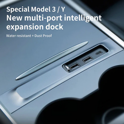 Docking Station with Closed Panel for Model 3/Y (2021 and After)